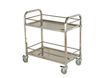 Stainless Steel Kitchen Equipment , 2 / 3 Tiers Mobile Stainless Steel Kitchen Cart