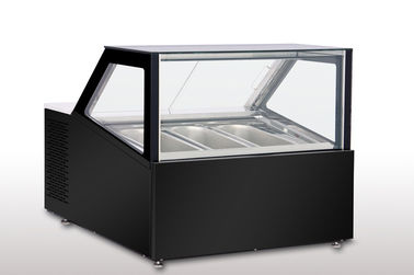 Counter Top Gelato Showcase Ventilatioin Cooling -16 to -20 degree  4pcs 5L Gelato Pan