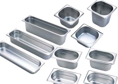 Équipement de cuisine de l'acier inoxydable 201, GN Pan Stainless Steel Gastronorm Pan